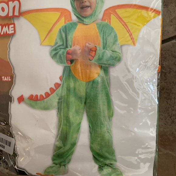 Child Cute Dragon Halloween costume New size age 5 to 7 year old - Picture 2 of 3